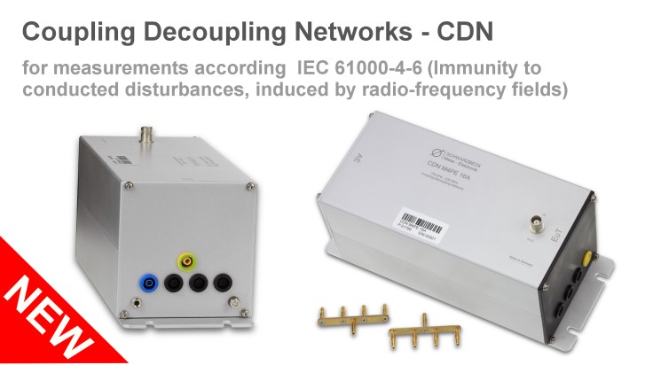 Coupling Decoupling Networks - CDN for measurements according IEC 61000-4-6 (Immunity to conducted disturbances, induced by radio-frequency fields)